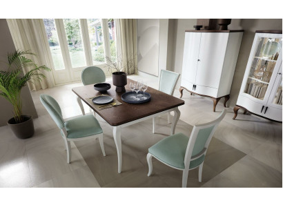 Juego de comedor Mesa de comedor 4 sillas Set Set Conjunto Grupo de comedor Mesa Clásica