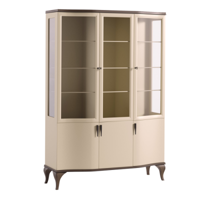 Armarios Vitrina Vitrinas Madera Lujo Noble Vidrio Armario Madera Estante