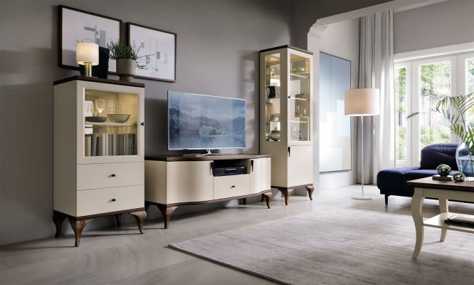 Decoración clásica de pared para salón, mueble para sala de estar, vitrina, aparador, estante RTV.