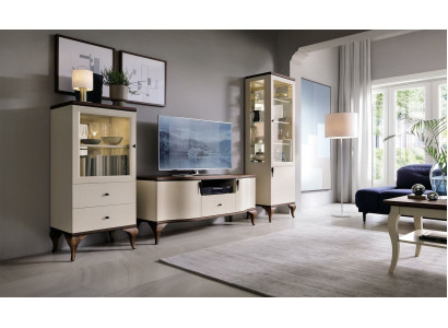 Decoración clásica de pared para salón, mueble para sala de estar, vitrina, aparador, estante RTV.