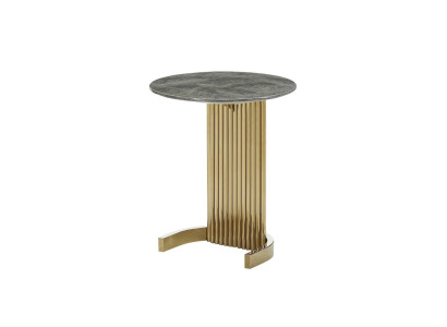 Mesa auxiliar mármol oro diseño de mesa de lujo muebles de diseño mesa de sala de estar acero inoxidable