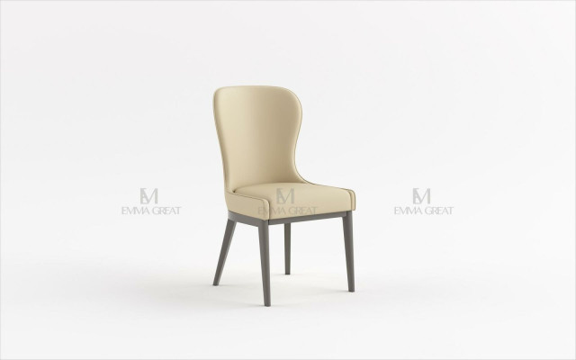 Sala de estar 1 silla Verdaderas sillas Asiento Acolchado Respaldo Diseñador Sillón de cuero moderno