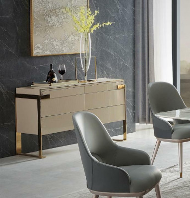 Cómoda Diseño Aparador Acero Inoxidable Muebles de Lujo Armario Hotel Cómodas Armarios