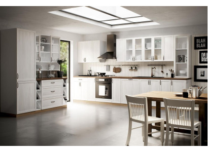 Cocina clásica Mueble de cocina Armario Armario alto Muebles de campo Línea de muebles de cocina Nuevos