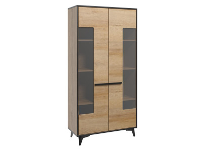 Vitrina Armario vidriado de diseñador de vidrio de madera nuevo cómoda aparador cómodas