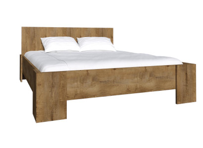 Habitación de dormir de madera cama de diseño de lujo acolchada doble camas de hotel matrimonial 180x200cm
