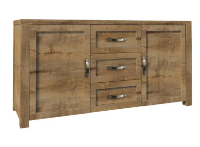Buffet Aparador Cómoda de Madera Hecho a Mano Estilo Rural de Madera Aparadores Cómodas 2 piezas.