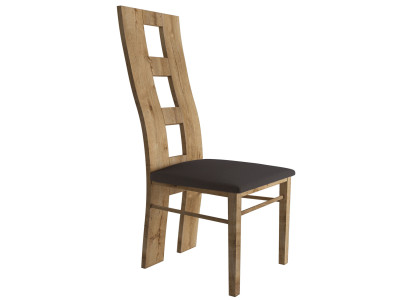 Sillas Asiento Respaldo Oficina Comedor Lujo Diseño Tapizado Madera Maciza Silla