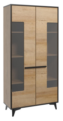 Diseño de cómoda armario muebles de madera de lujo pared de la sala aparador vitrina 2 piezas conjunto