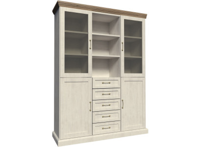 Vitrine W2D Diseño Salón Armario Blanco Vitrinas Modernas Armarios de Madera Nuevo