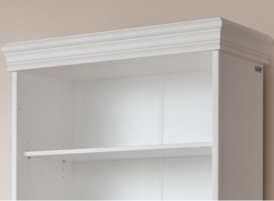 Clásico estante sala de estar gabinete de madera estantes librería estilo casa de campo.