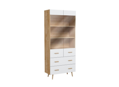 Muebles modernos Armario Mueble Mueble para libros Estante Vitrina - Modelo Brillo