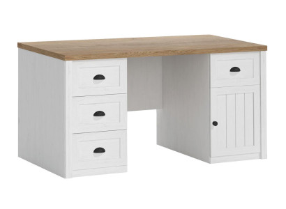 Escritorio de madera Mesa de madera Mesa maciza Muebles de oficina Estilo campestre Oficina Muebles Mesas