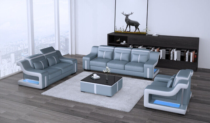 Sofá de 3 plazas + 1 conjunto de sofás tapizados de diseño Sofá Conjunto de sofás conjuntos