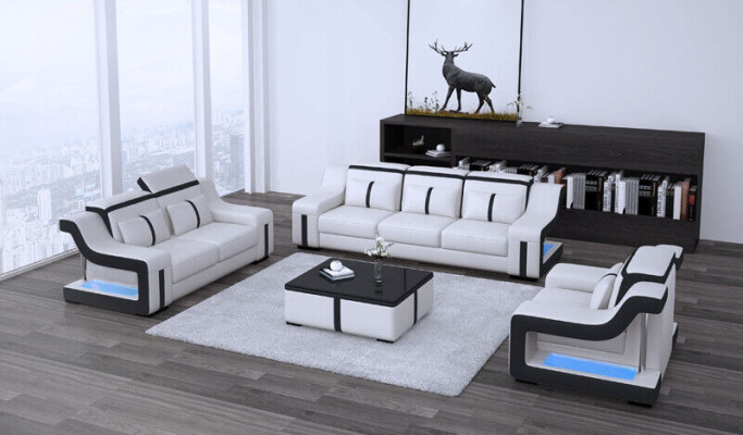 Sofá de 3 plazas + 1 conjunto de sofás tapizados de diseño Sofá Conjunto de sofás conjuntos