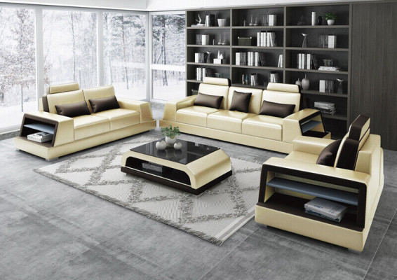 Sofás Sofá Tapizado Conjunto de sofá Sofás modernos de cuero sintético Decoración de sofá