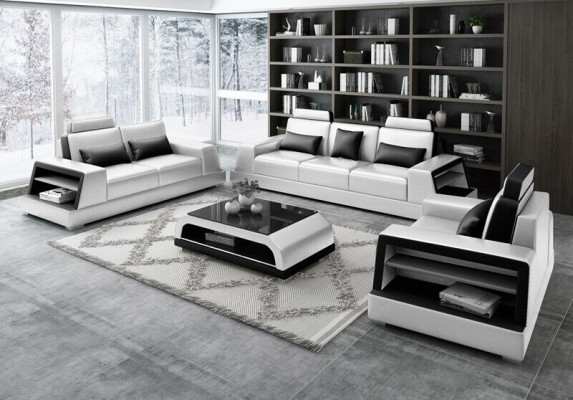 Sofás Sofá Tapizado Conjunto de sofá Sofás modernos de cuero sintético Decoración de sofá