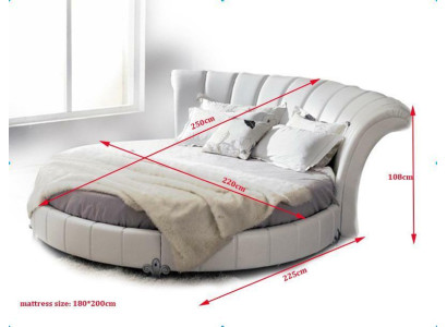 Cama redonda diseño Chesterfield cama tapizada redonda cama tapizada redonda.