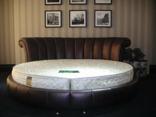 Cama redonda diseño Chesterfield cama tapizada redonda cama tapizada redonda.