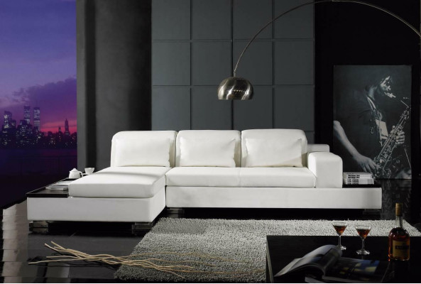 Sofá esquinero sofá en forma de L sofá conjunto de muebles de sala de estar acolchado sofá