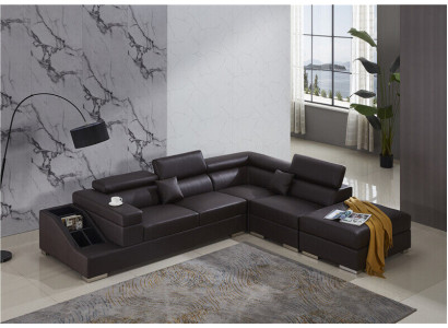 Moderno sofá en esquina con forma de L tapizado esquina sofá diseño sillas muebles.