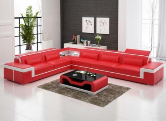 Sofá de diseñador Sofá esquinero de cuero Textil Sofá conjunto Sofá de salón Tapizado