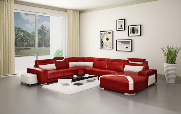 Salón en forma de U, sofá de esquina, conjunto de sofás de esquina, sofá esquinero, sofá, conjunto.