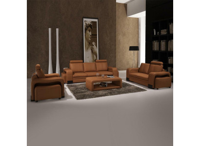 Sofá de cuero Conjunto de sofás 3+2+1 Asiento Juego de decoración Conjunto de sofás Sofá tapizado Sofá