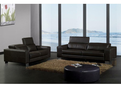 Juego de sofás de 3+2+1 plazas Diseño Sofás Tapizado Cuero Sofás Relax