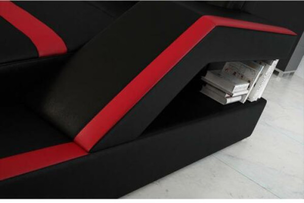 Sofá de cuero Sofá Sofá Esquinero Sofa rinconera Conjunto de tapizado y asientos del salón.