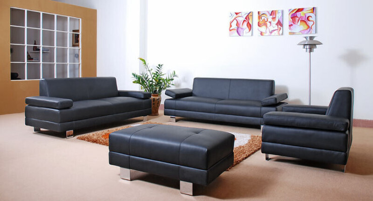Sofá conjunto de diseño Sofás 311 Plazas de cuero Sofá Conjuntos