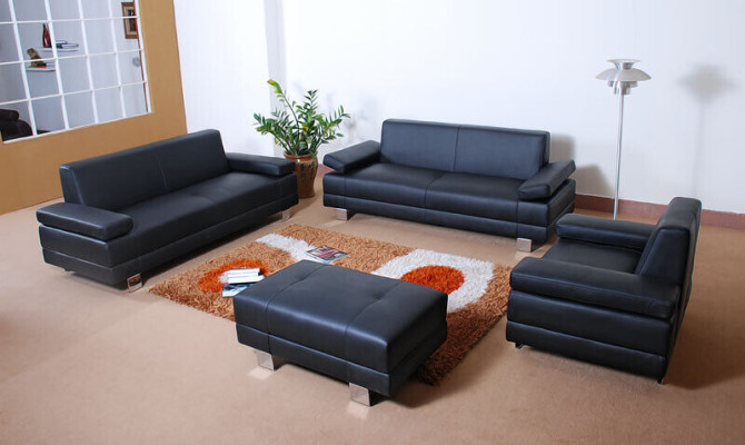 Sofá conjunto de diseño Sofás 311 Plazas de cuero Sofá Conjuntos