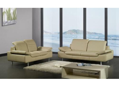 Sofá conjunto Sofá Sofá Sofá de cuero Asiento Acolchado Conjuntos Sofás 3 1 Asiento