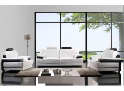 Sofá Conjunto de sofás Sofá de cuero Sofá Cama Conjunto de 3 asientos Sofá Tapizado Sofá de cuero sillón