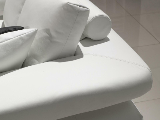 Conjunto de sofás Sofá de diseño de tapicería de cuero de 3 plazas 311 Set de conjuntos de cuero.