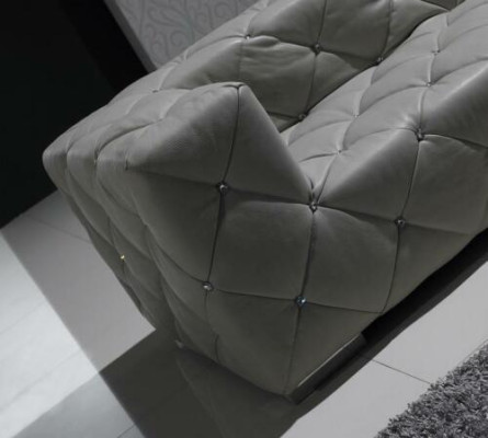 Chesterfield sofá de cuero moderno sofá de esquina de sofá en piel modular