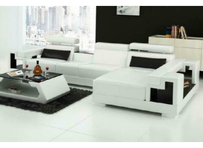 Sofá esquinero de cuero sofá de esquina en forma de L sofá sofá de esquina acolchado asiento.