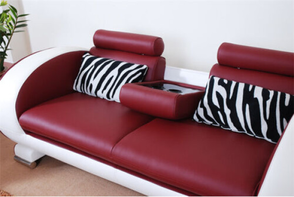 Sofás, sofás modernos, tapizados en cuero de 3 plazas, conjunto de sofás.