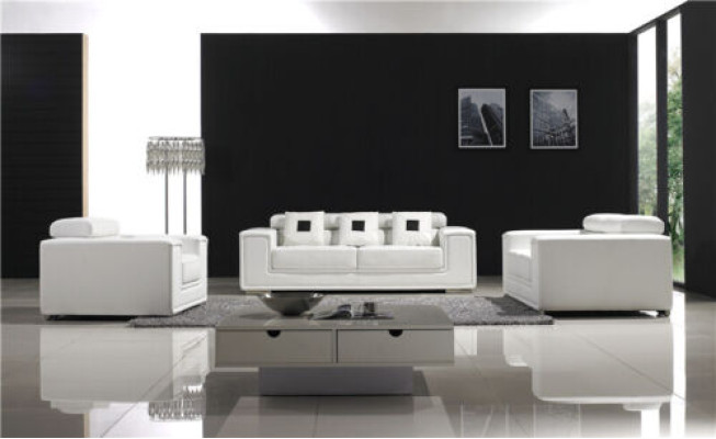 Diseño de sofás sofás 3-1-1 conjunto de juego de sala de estar de cuero sofas conjuntos.