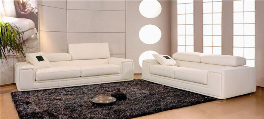 Diseño de sofás sofás 3-1-1 conjunto de juego de sala de estar de cuero sofas conjuntos.