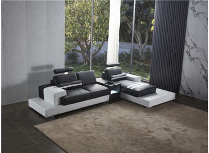 Mueble de salón sofá esquinero sofá sofá tapizado de cuero conjunto de sofás de esquina