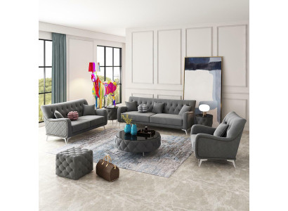 Sofá sofá terciopelo acolchado asiento 321 plazas sofás diseño sofás tela nuevos.