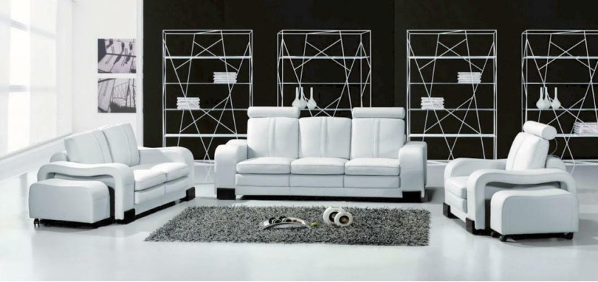 Sofá de 3 plazas Sofá de cuero Sofá Sillón de televisión Sofá tapizado Sofá lounge