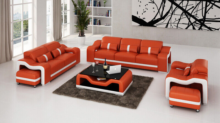 Sofá de diseño de tres plazas, decoración moderna de asiento de sala de estar en terciopelo.