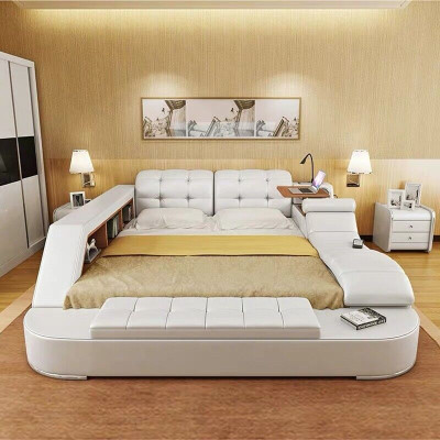 Cama multifunción - caja fuerte - cama térmica - USB - sistema de sonido doble en hotel.