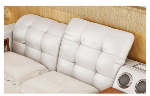 Cama multifunción - caja fuerte - cama térmica - USB - sistema de sonido doble en hotel.