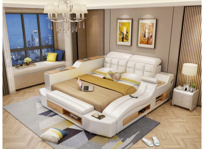 Función cama cama doble cama de cuero camas cuero tapizado dormitorio matrimonial