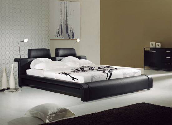 Diseño cama doble cama de cuero camas cama tapizada cuero dormitorio matrimonial