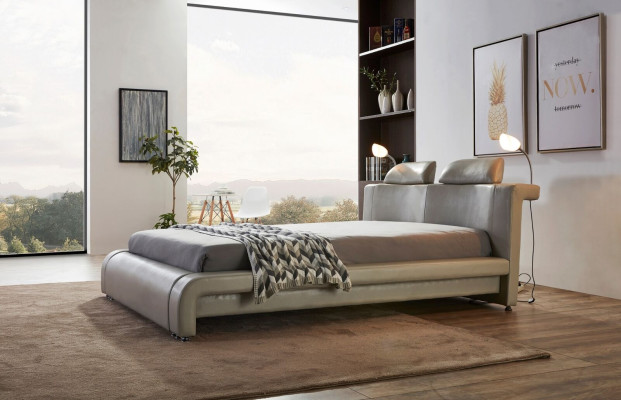 Diseño cama doble cama de cuero camas cama tapizada cuero dormitorio matrimonial