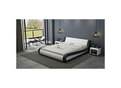 Cama Cama de cuero Cama tapizada Moderna habitación doble Cama matrimonial Camas
